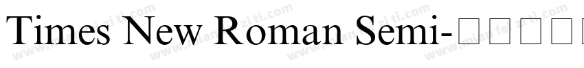 Times New Roman Semi字体转换